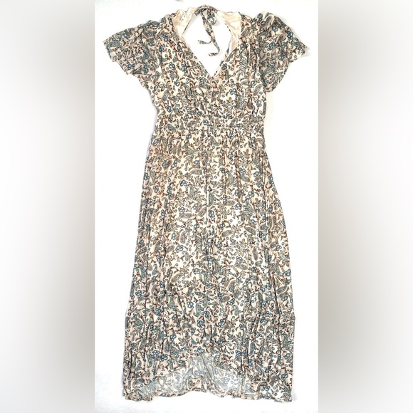 Maurices Women's Mirablis Cream Floral Maxi Dress Flutter Sleeves Size M NWT - Picture 2 of 15